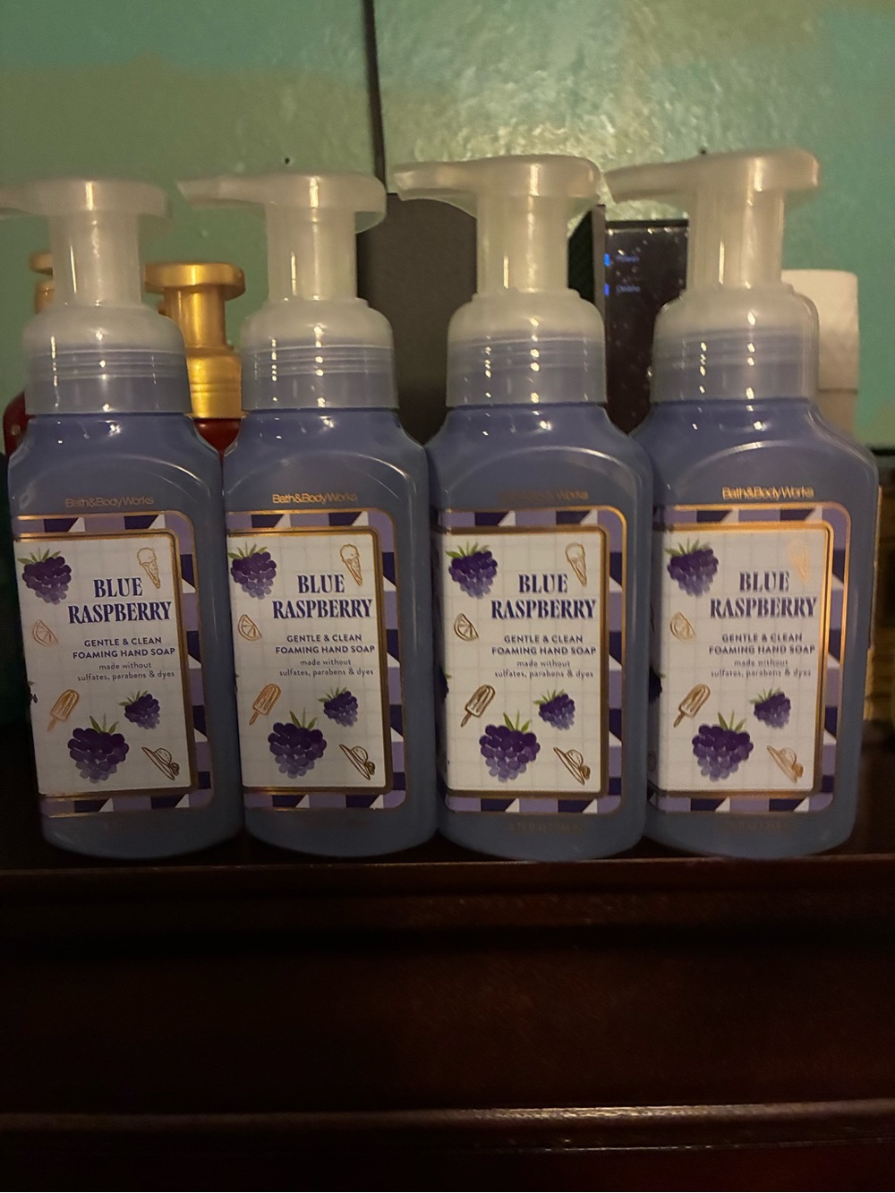 Blue RaspBerry Gentle & Clean Foaming Hand Soap - Blue/Purple (4)